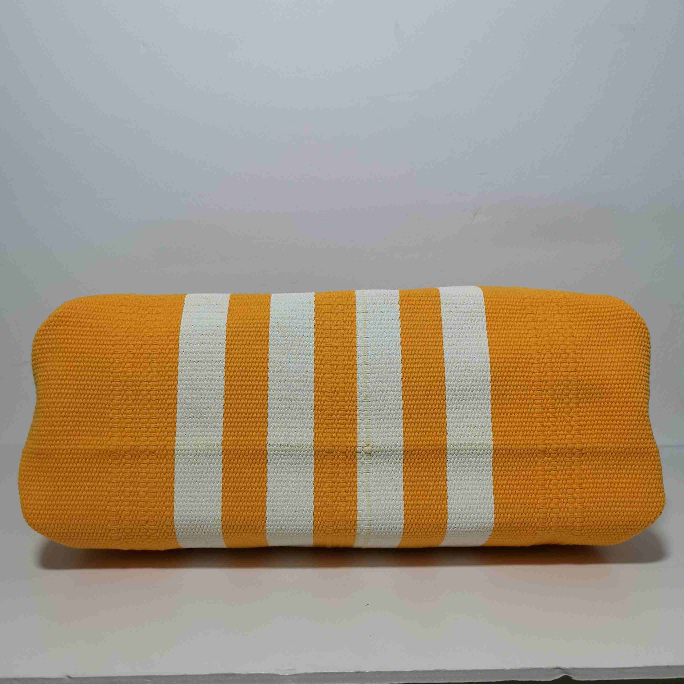 Bolso Tote de Rayas Verticales con Flecos de Algodón para Mujer