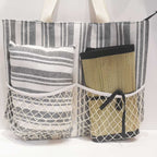 Bolsa de Playa XL con Esterilla y Cojín Integrados | Bolsa Tote de Verano con Cremallera