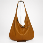 Bolso Hobo Reversible de Piel Genuina con Neceser Interior para Mujer
