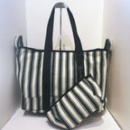 Bolso Tote de Lona con Neceser a Juego