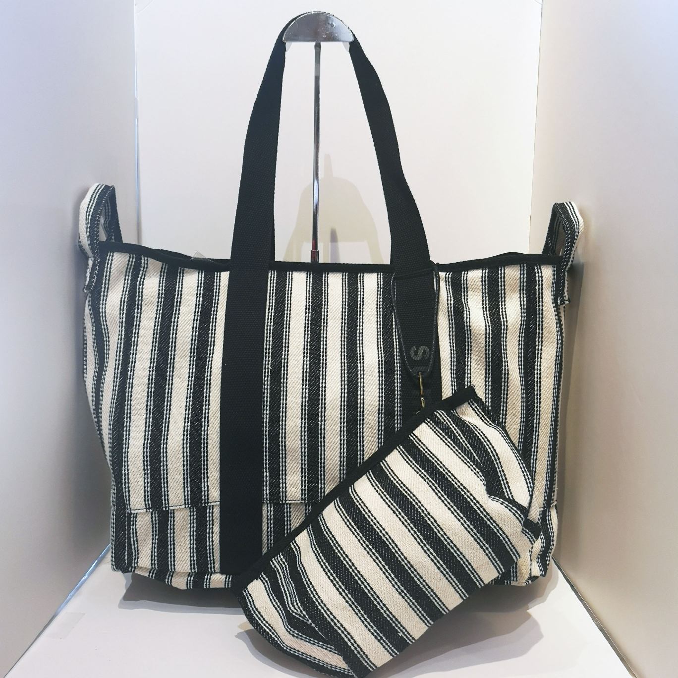 Bolso Tote de Lona con Neceser a Juego