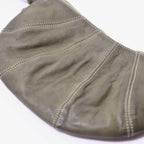Bolso de hombro de piel genuina con cremallera