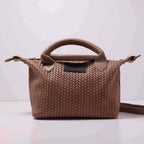 Bolso Artesanal Trenzado de Cuero