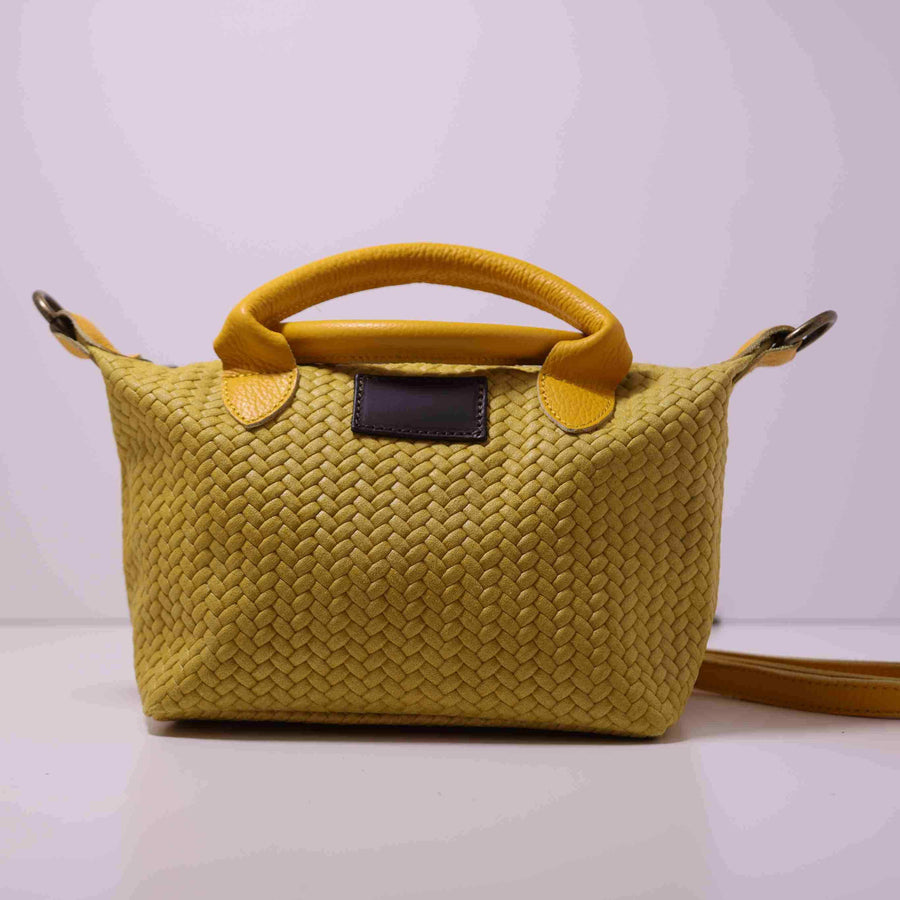Bolso Trenzado de Cuero Artesanal