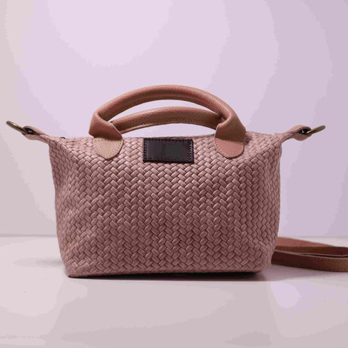 Bolso Artesanal Trenzado de Cuero