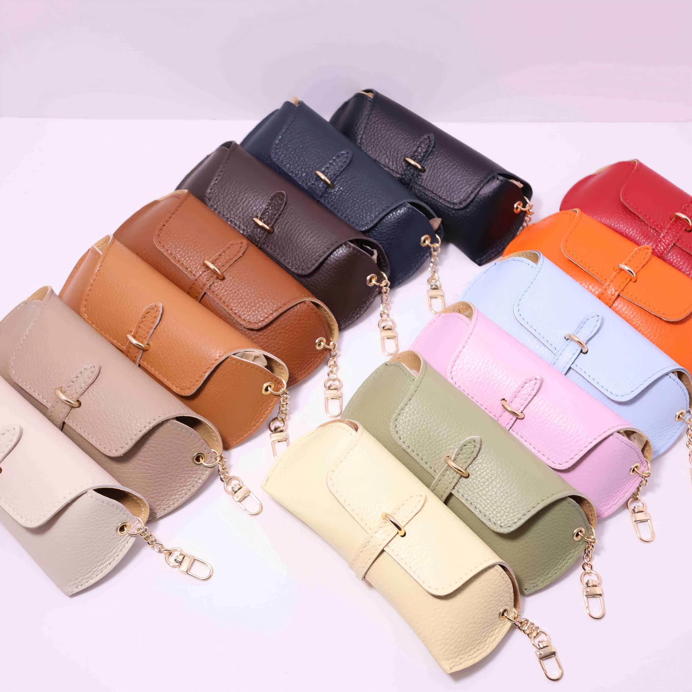 Funda Elegante para Gafas de Cuero PU