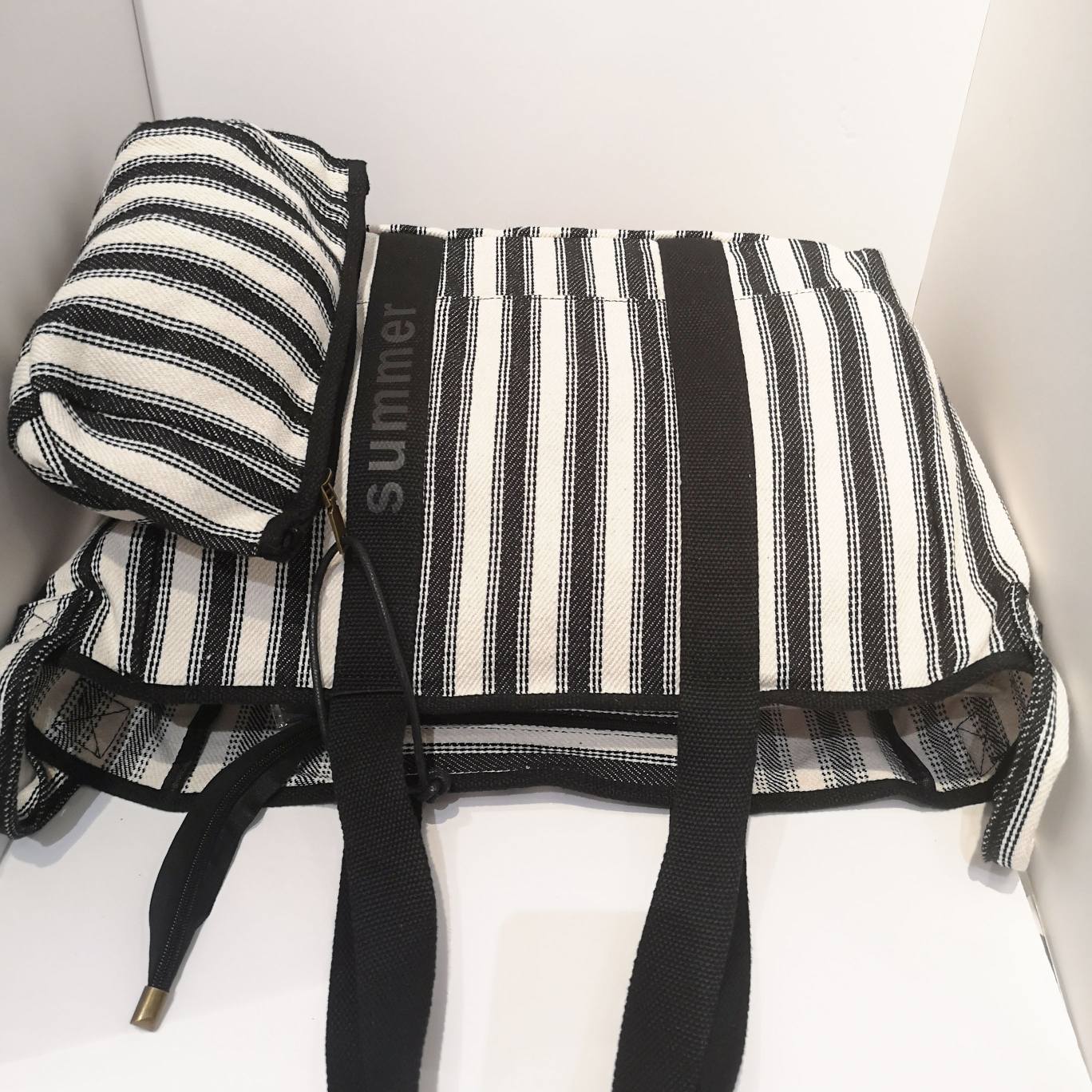 Bolso Tote de Lona con Neceser a Juego