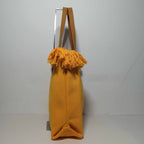 Bolso Tote de Rayas Verticales con Flecos de Algodón para Mujer